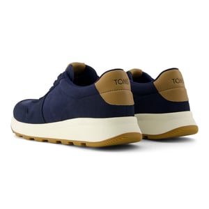 TOMS TRVL LITE Retro Leren Heren Sneakers in Marineblauw