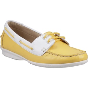 Hush Puppies Irene Läder Kvinno Gula Båtskor
