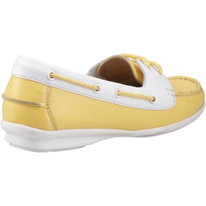 Hush Puppies Irene Läder Kvinno Gula Båtskor