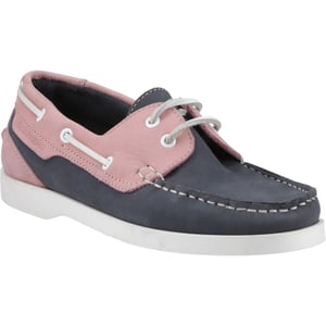 Hush Puppies Isabel Skinn Dam Båtsskor Marinblå/Rosa