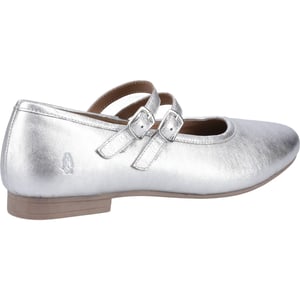 Hush Puppies Nancy Mary Jane Leren Vrouwen Zilveren Ballerina's