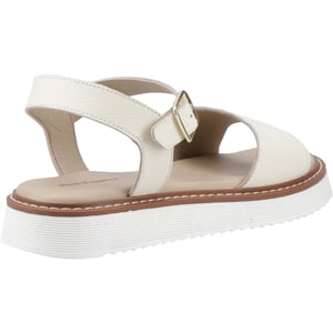 Hush Puppies Cassie Nubuck Dames Crème Sandalen