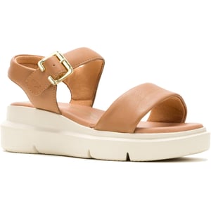 Hush Puppies Uplift läder kvinnors bruna sandaler