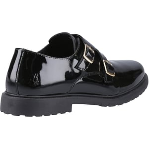 Hush Puppies Verity Leren Dames Zwart Patent Schoenen