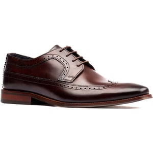 Base London Havisham Leren Heren Bruine Derby Schoenen