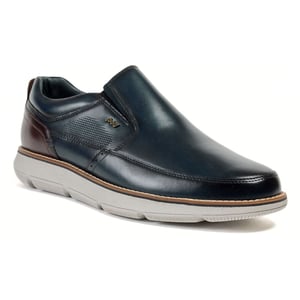 Pod Fowler Leren Heren Navy Loafers