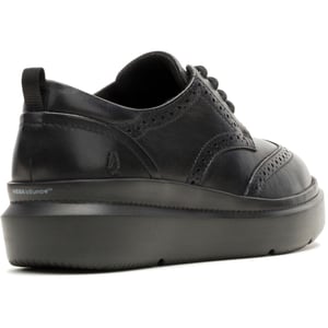Hush Puppies Joy Leather Women's Black/Black Brogues Shoes
