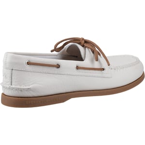 Sperry Authentic 2 Eye Leather Herrskor Vita/Gummibåtskor