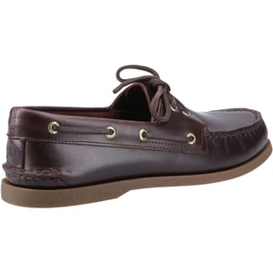 Sperry Autentiska 2 Öga Läder Herr Amaretto Båtskor