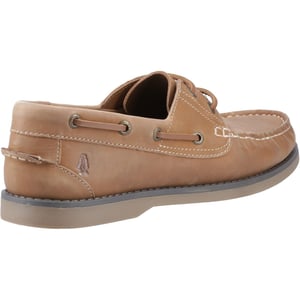 Hush Puppies Wilson Läder Mäns Bruna Båtskor
