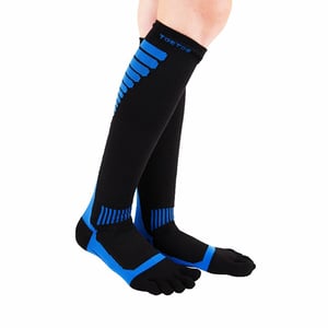 Compression Knee-High Toe Socks - Unisex 1 Pack Sports Toe Socks