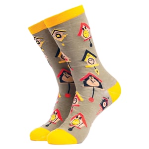 Bird Pattern Novelty Cotton Socks for Adults