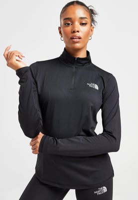 The North Face Womens Never Stop Exploring 1/4 Zip Long Sleeve Shirt in Black