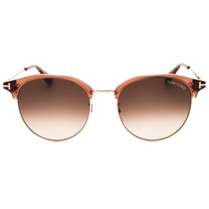 Tom Ford Glänsande Ljusbruna Solglasögon