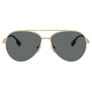 Burberry Dark Grey Lensed Gold Sunglasses