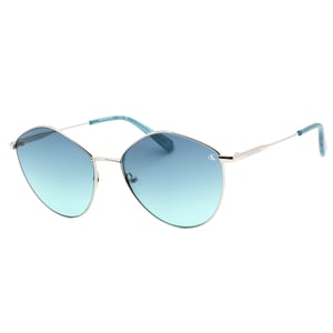 Calvin Klein Blå Gradient Lensed Silver Solglasögon