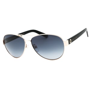 Marc Jacobs Grey Gradient Lensed Gold Detail Black Sunglasses
