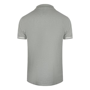 Cavalli Class Bold Stripe Collar Grijs Poloshirt