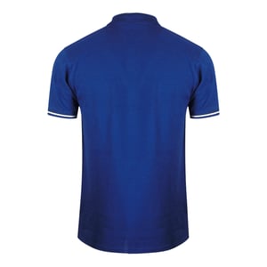Cavalli Class Bold Stripe Collar Irisblauw Poloshirt