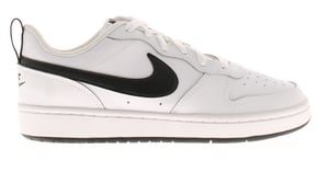 Nike Junior Boys Trainers Court Borough Low 2 Leather Lace Up white