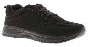 Focus Mens Knitted Trainers Tamlin Lace Up black
