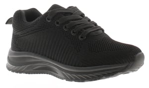 Focus Junior Boys Trainers Knitted Tamlin J Lace Up black