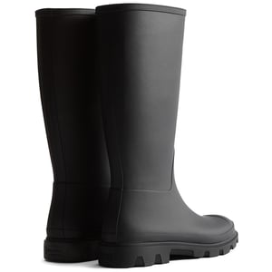 Hunter Downpour Hoge Rubberlaarzen voor Dames Zwarte Wellingtonlaarzen