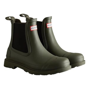 Hunter Commando Heren Regenlaarzen Donker Olijf Van Rubber
