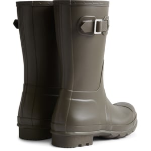 Hunter Original Short Wellington Boots Rubberen Heren Regenlaarzen In Chocoladebruin