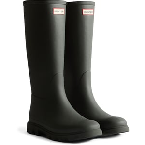 Hunter Downpour Hoge Laars Rubber Dames Donkergroene Wellington Boots