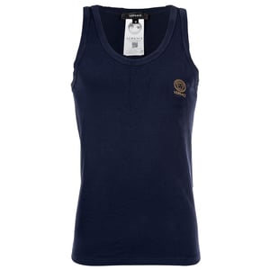 Versace T-Shirt Met Lange Mouwen Ronde Hals Jersey Topeka Bi-Stretch Katoen Organisch Nieuw Logo Vest