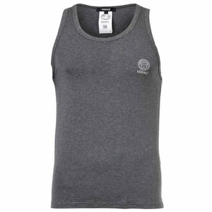 Versace T-Shirt Lange Mouwen Ronde Hals Jersey Topeka Bi-Stretch Katoen Organisch Nieuw Logo Vest