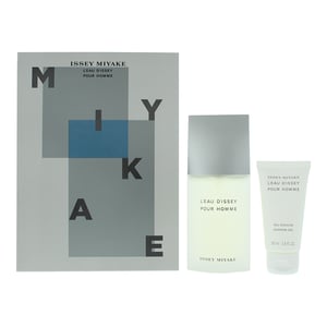 Issey Miyake L'eau D'issey Pour Homme Eau de Toilette 75ml + Shower Gel 50ml Gift Set for Him