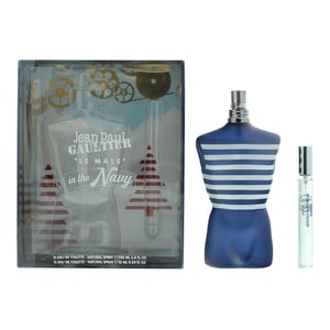 JPG Le Male In The Navy Eau de Toilette 200ml & EDT 10ml Gift Set