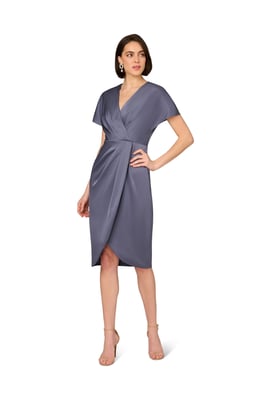 Crepe Back Satin Dress