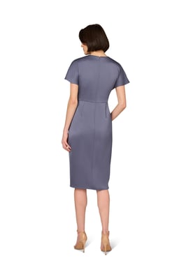 Crepe Back Satin Dress