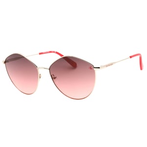 Calvin Klein Guldfärgade Inramade Rosa Gradientsolglasögon