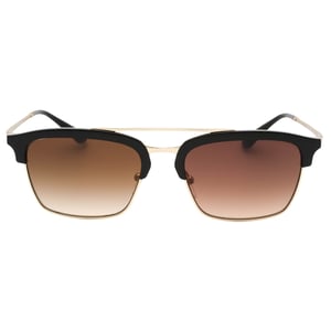 Emporio Armani Matte Pale Gold Frame Brown Gradient Lensed Sunglasses