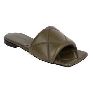 Bottega Veneta gummislide grön