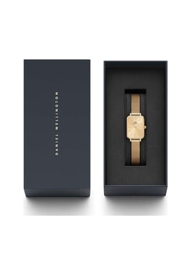 Daniel Wellington DW00100485 Ladies Quadro Pressed Unitone Gold 20mm Watch