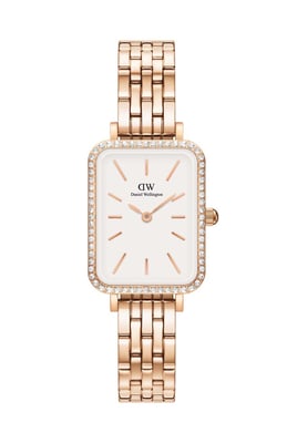 Daniel Wellington DW00100672 Ladies Quadro Lumine Rose Gold 20mm Watch