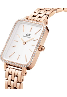 Daniel Wellington DW00100672 Ladies Quadro Lumine Rose Gold 20mm Watch