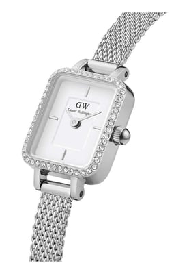 Daniel Wellington DW00100732 Ladies Quadro Mini Lumine Silver 15mm Watch