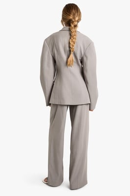Woven Tailored Slim Straight Leg Trousers