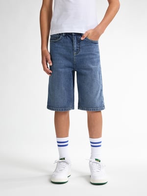 Petrol Industries - Jongens Lenox Loose Fit Denim Short Papaya - Blauw