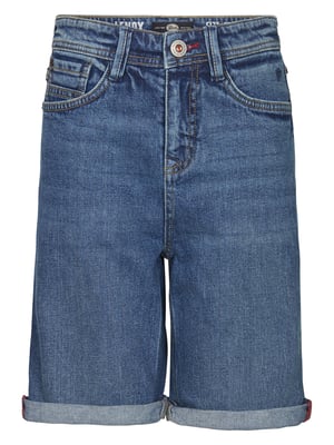 Petrol Industries - Jongens Lenox Loose Fit Denim Short Papaya - Blauw