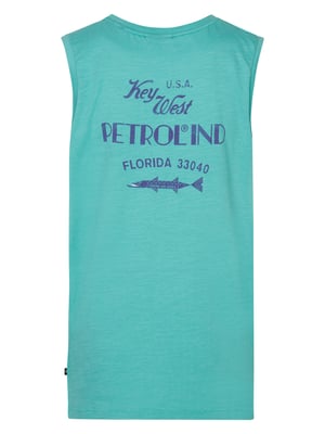 Petrol Industries - Jongens Backprint Singlet Havana - Groen