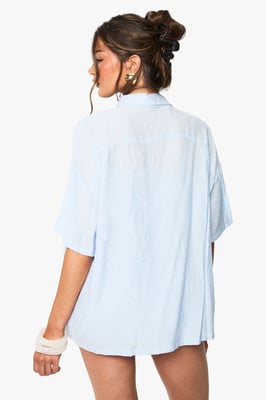 Textured Stripe Short Sleeve Shirt