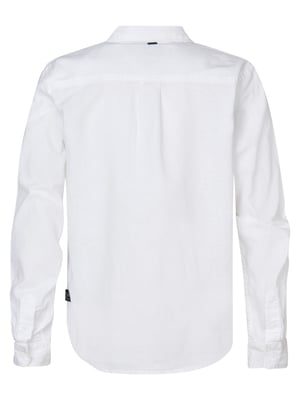 Petrol Industries - Jongens Effen Overhemd Seascape - Wit