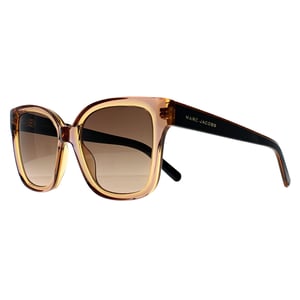Marc Jacobs Square Womens Transparent Brown Black Brown Gradient 458/S